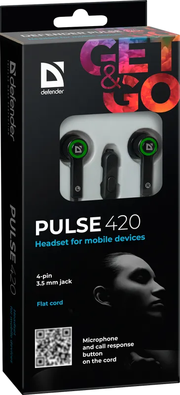 Defender - Kuulokkeet mobiililaitteille Pulse 420