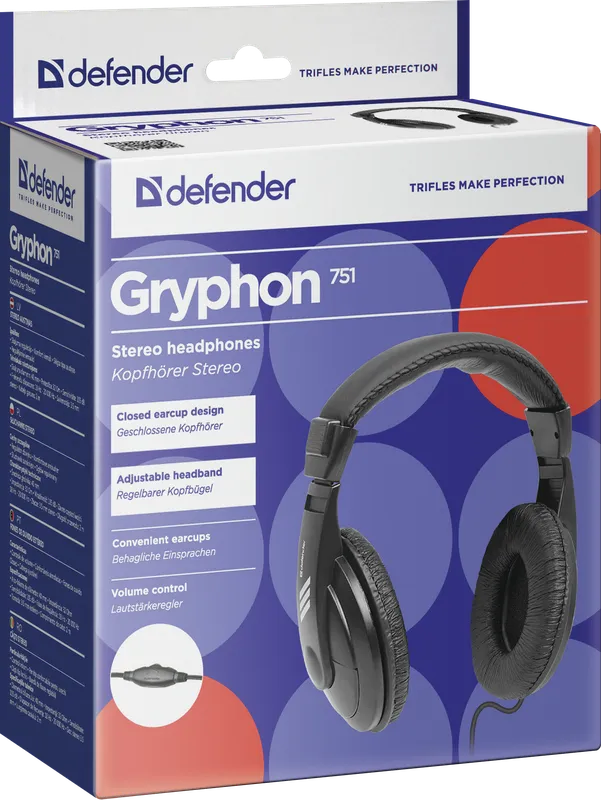 Defender - Stereokuulokkeet Gryphon 751