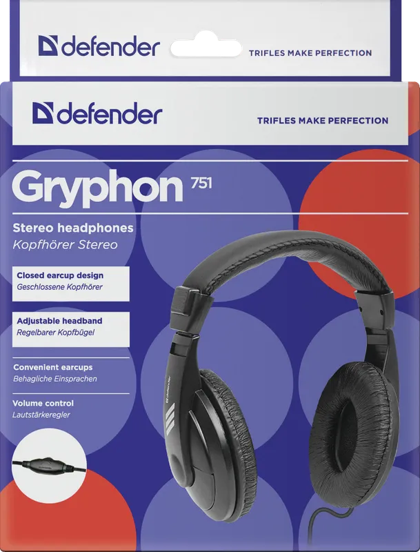 Defender - Stereokuulokkeet Gryphon 751