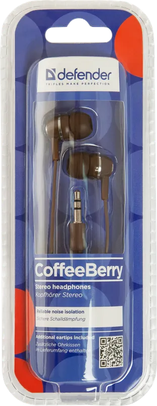 Defender - In-ear kuulokkeet Coffee Berry