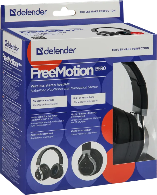 Defender - Langattomat stereokuulokkeet FreeMotion B590
