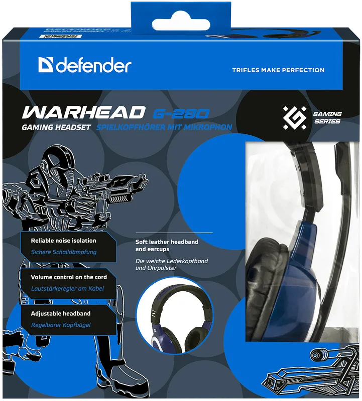 Defender - Pelikuulokkeet Warhead G-280