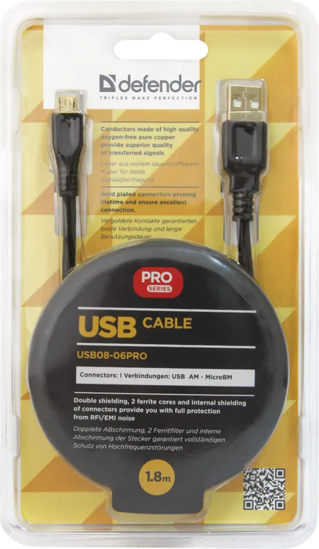 Defender - USB kaapeli USB08-06PRO USB2.0
