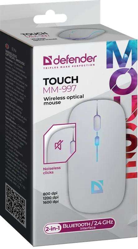 Defender - Langaton optinen hiiri Touch MM-997