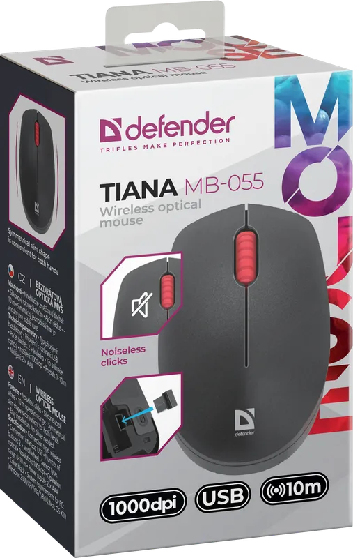 Defender - Langaton optinen hiiri Tiana MB-055