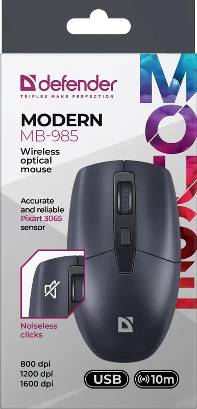 Defender - Langaton optinen hiiri Modern MB-985
