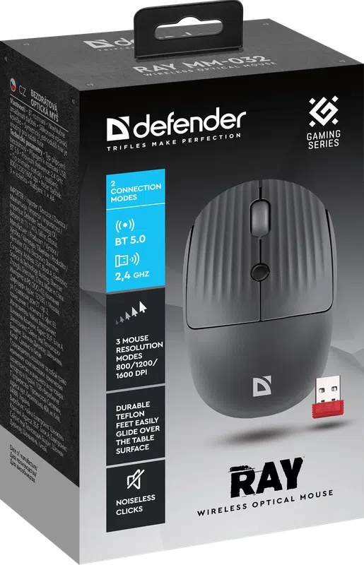 Defender - Langaton optinen hiiri Ray MM-032