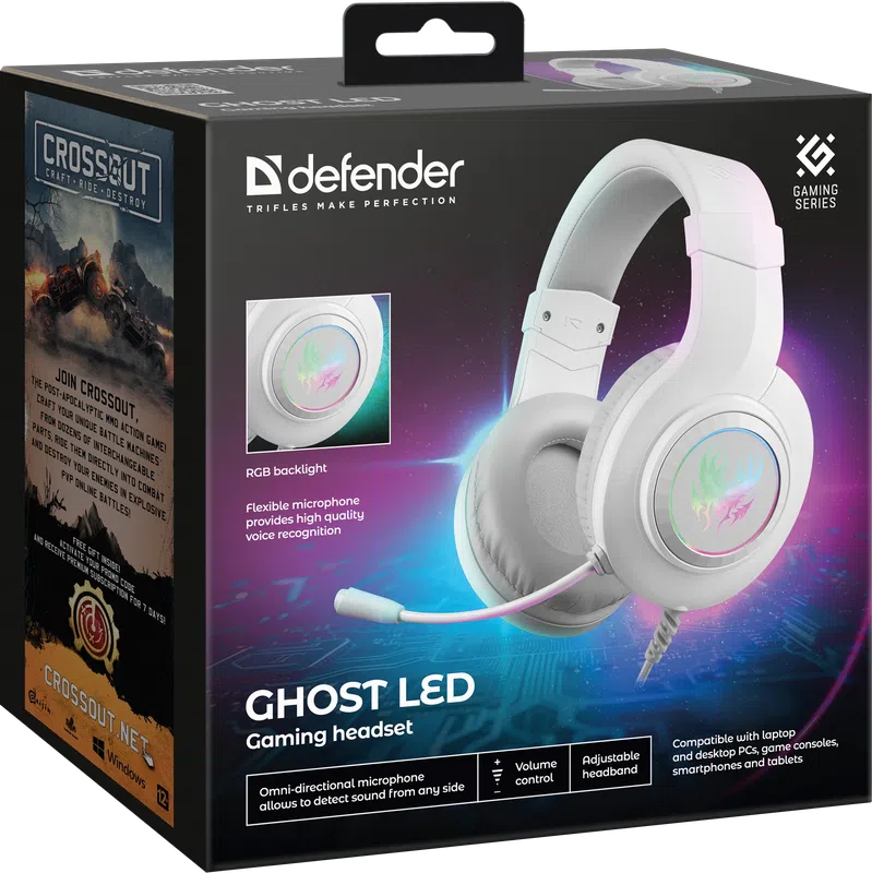 Defender - Pelikuuloke Ghost LED