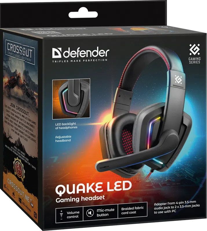 Defender - Pelikuuloke Quake LED