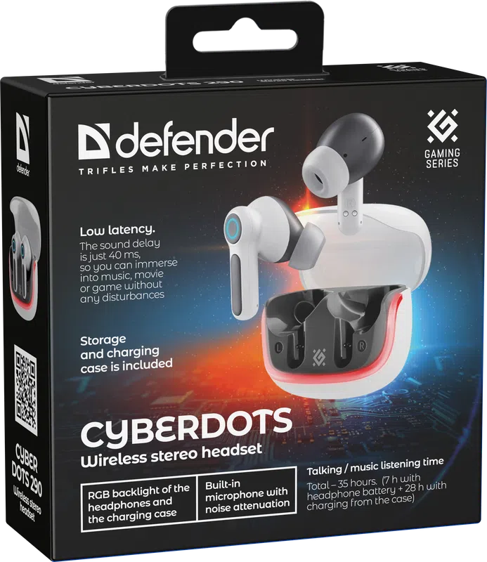 Defender - Langattomat kuulokkeet CyberDots 290