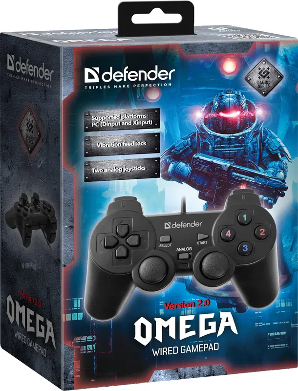 Defender - Langallinen peliohjain Omega