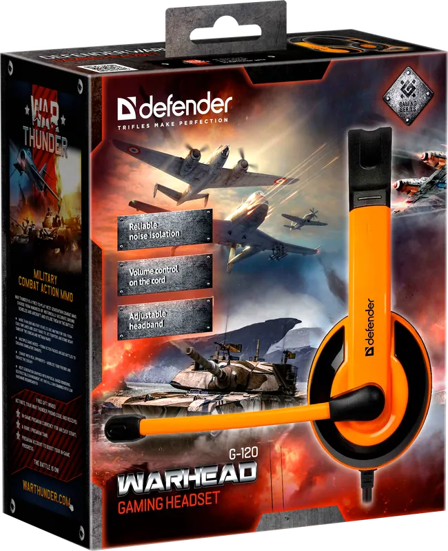 Defender - Pelikuulokkeet Warhead G-120