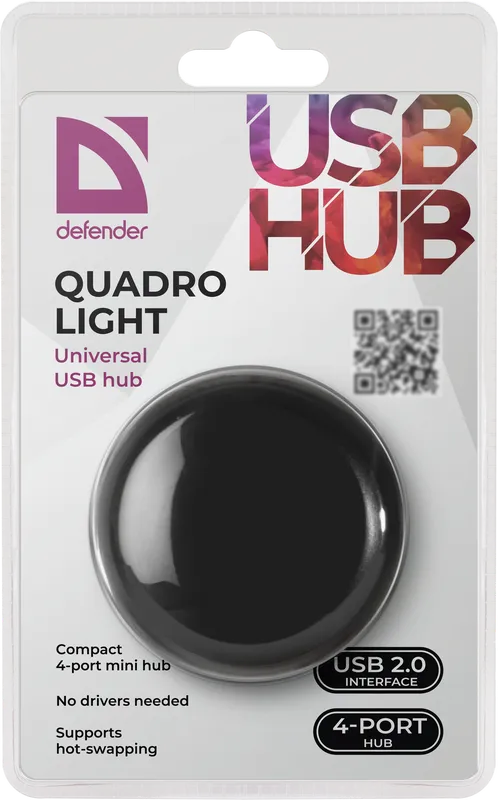Defender - Universaali USB-keskitin Quadro Light