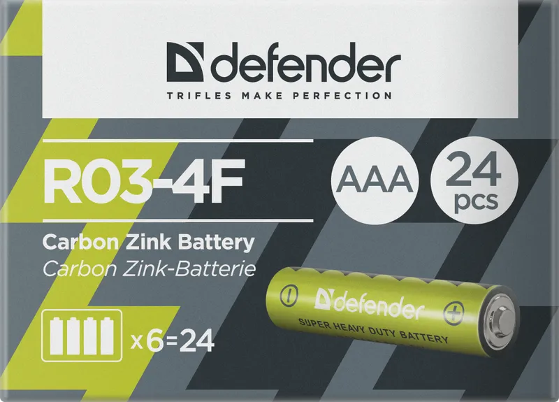 Defender - Sinkkihiiliakku R03-4F