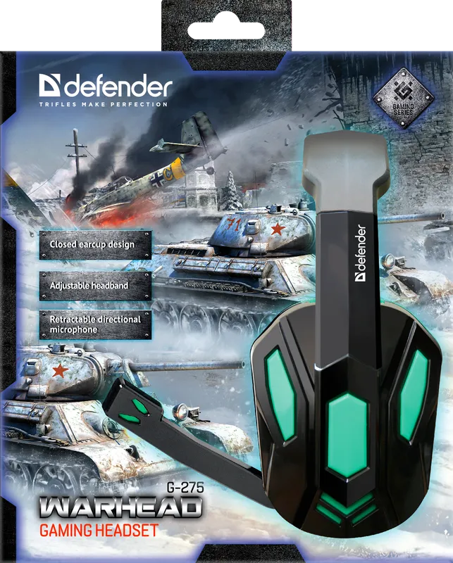 Defender - Pelikuulokkeet Warhead G-275
