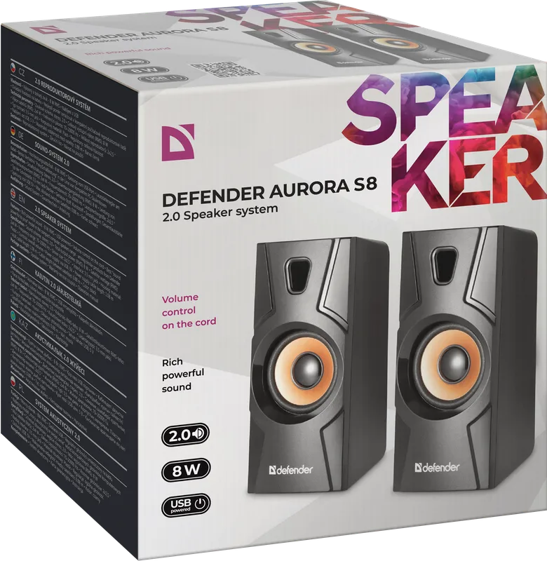 Defender - 2.0 kaiutinjärjestelmä Aurora S8