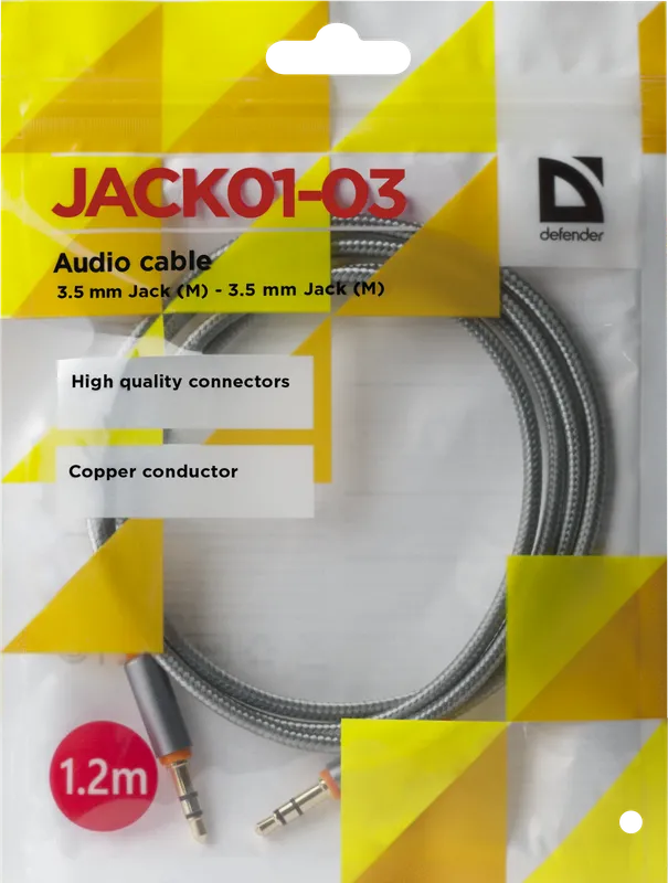 Defender - Audiokaapeli JACK01-03