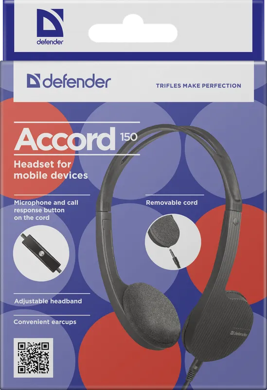 Defender - Kuulokkeet mobiililaitteille Accord 150