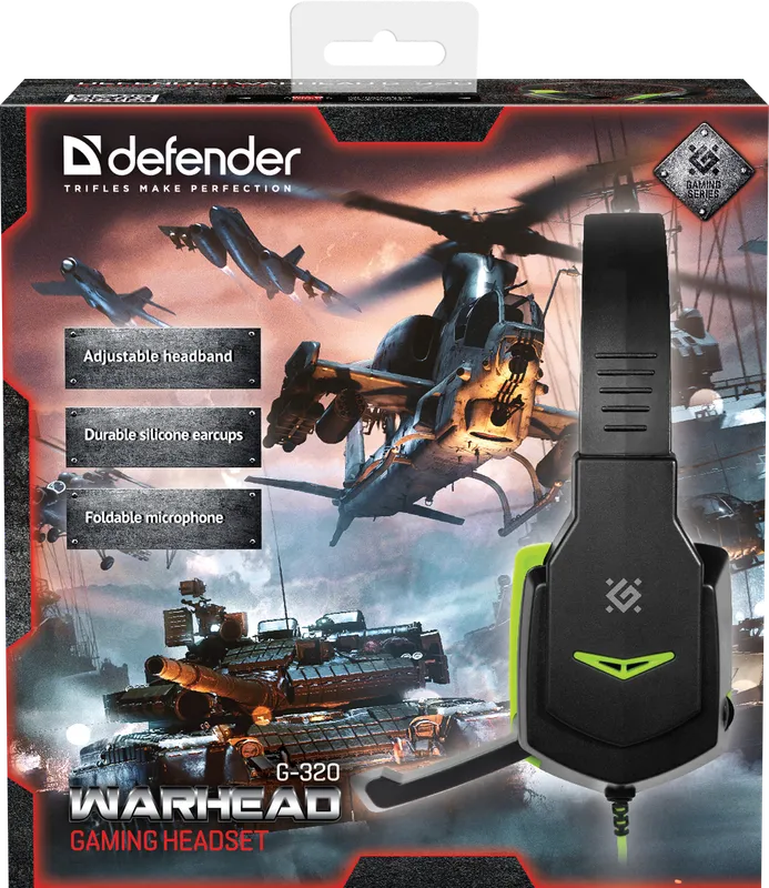 Defender - Pelikuulokkeet Warhead G-320