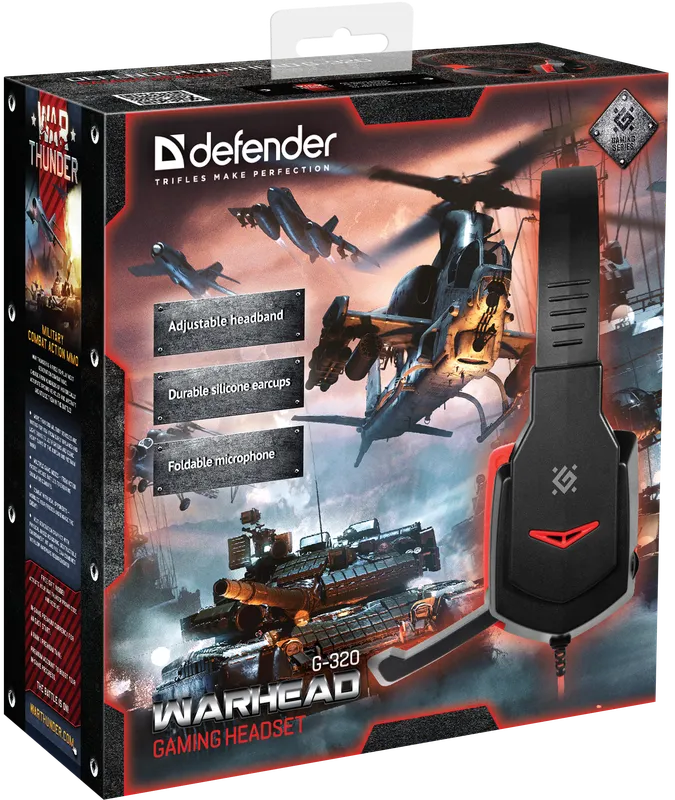 Defender - Pelikuulokkeet Warhead G-320