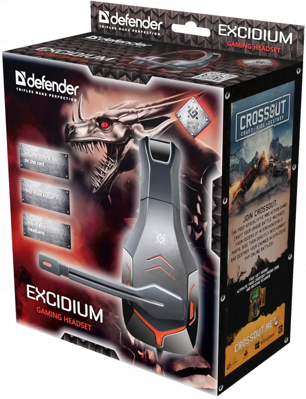 Defender - Pelikuulokkeet Excidium
