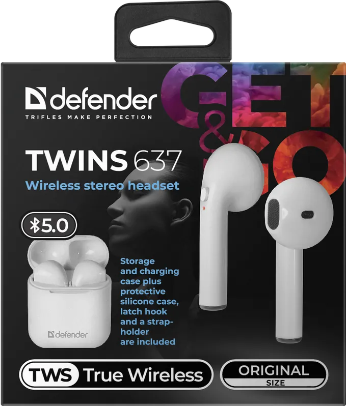 Defender - Langattomat stereokuulokkeet Twins 637