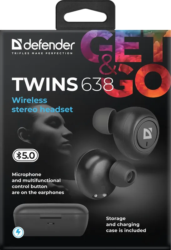 Defender - Langattomat stereokuulokkeet Twins 638