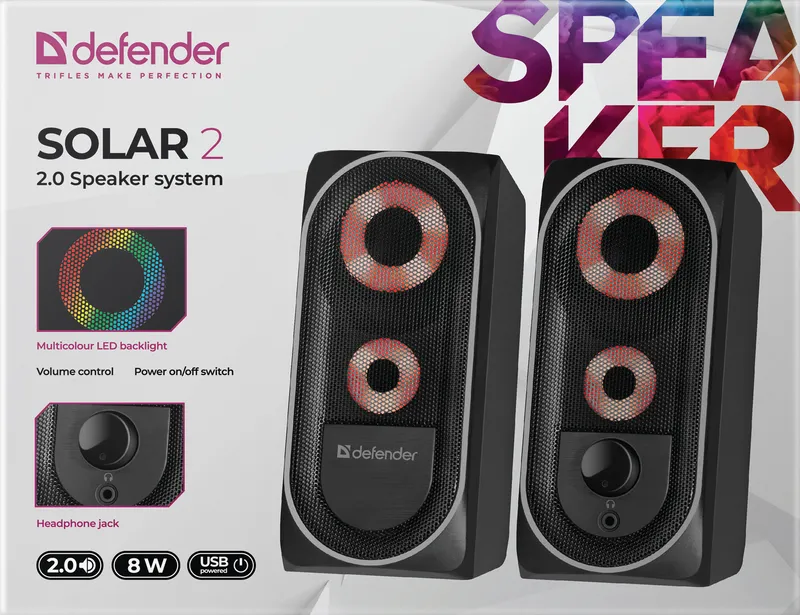 Defender - 2.0 kaiutinjärjestelmä Solar 2