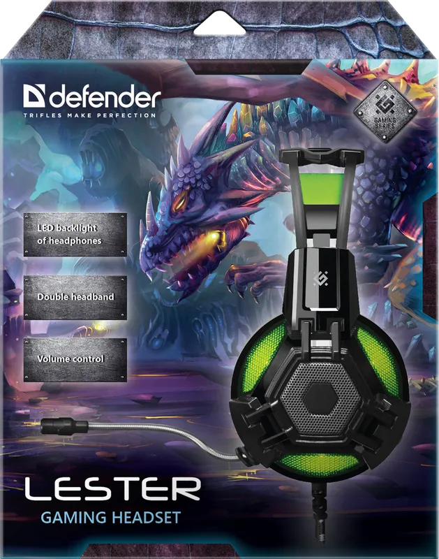 Defender - Pelikuulokkeet Lester