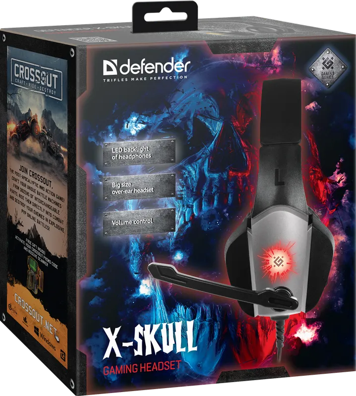Defender - Pelikuulokkeet X-Skull