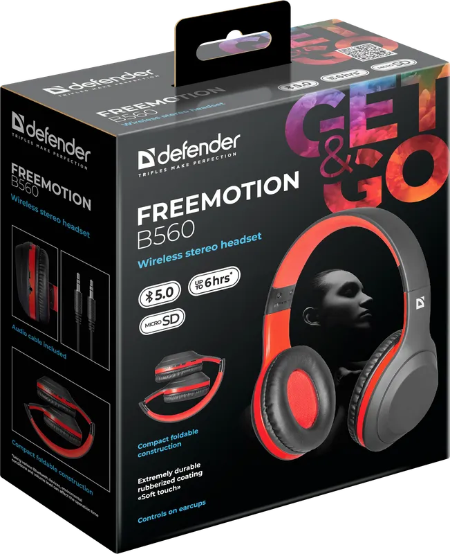 Defender - Langattomat stereokuulokkeet FreeMotion B560