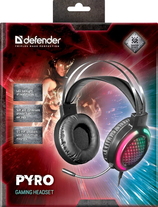 Defender - Pelikuulokkeet Pyro
