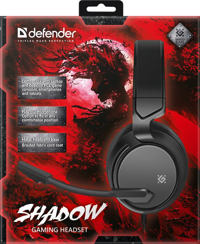 Defender - Pelikuulokkeet Shadow