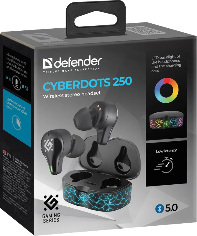 Defender - Langattomat stereokuulokkeet CyberDots 250