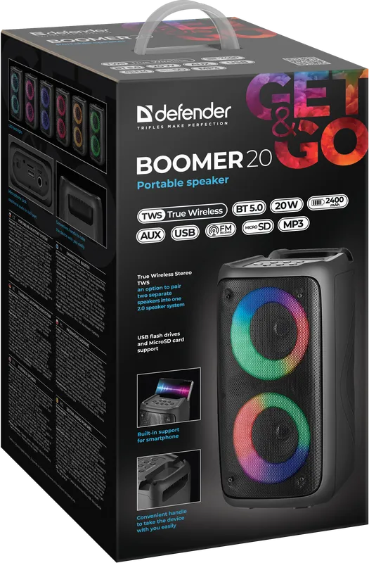 Defender - Kannettava kaiutin Boomer 20