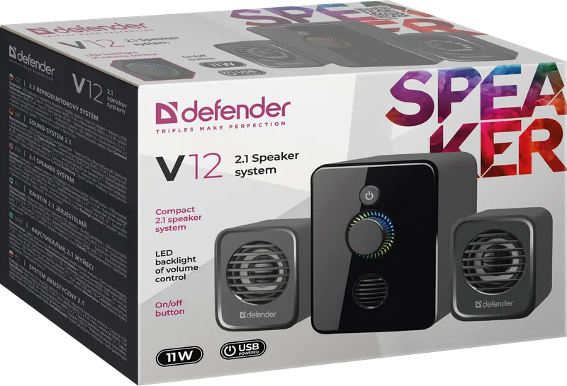 Defender - 2.1 Kaiutinjärjestelmä V12