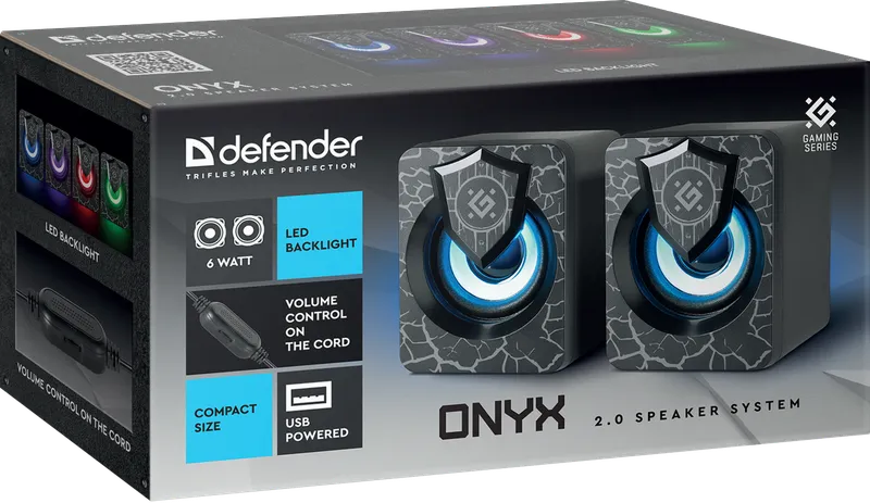Defender - 2.0 kaiutinjärjestelmä Onyx