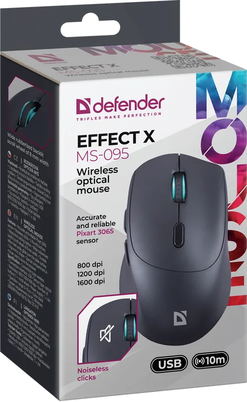 Defender - Langaton optinen hiiri Effect X  MS-095