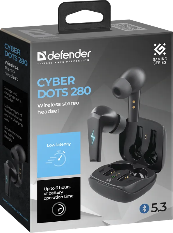 Defender - Langattomat stereokuulokkeet CyberDots 280