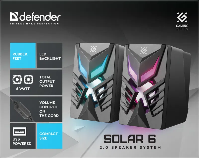 Defender - 2.0 kaiutinjärjestelmä Solar 6
