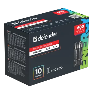 Defender - Ladattava akku HR03-2BL 600 mAh