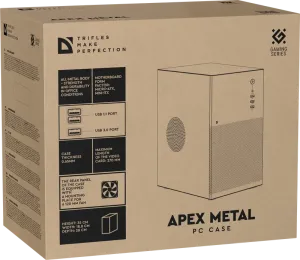 Defender - Tietokonekotelo Apex Metal
