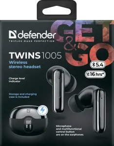 Defender - Langattomat kuulokkeet Twins 1005