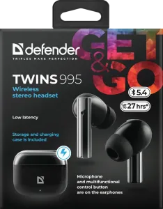 Defender - Langattomat kuulokkeet Twins 995