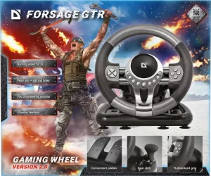 Defender - Tietokoneen ohjauspyörä FORSAGE GTR