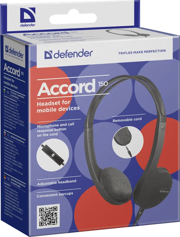 Defender - Kuulokkeet mobiililaitteille Accord 150