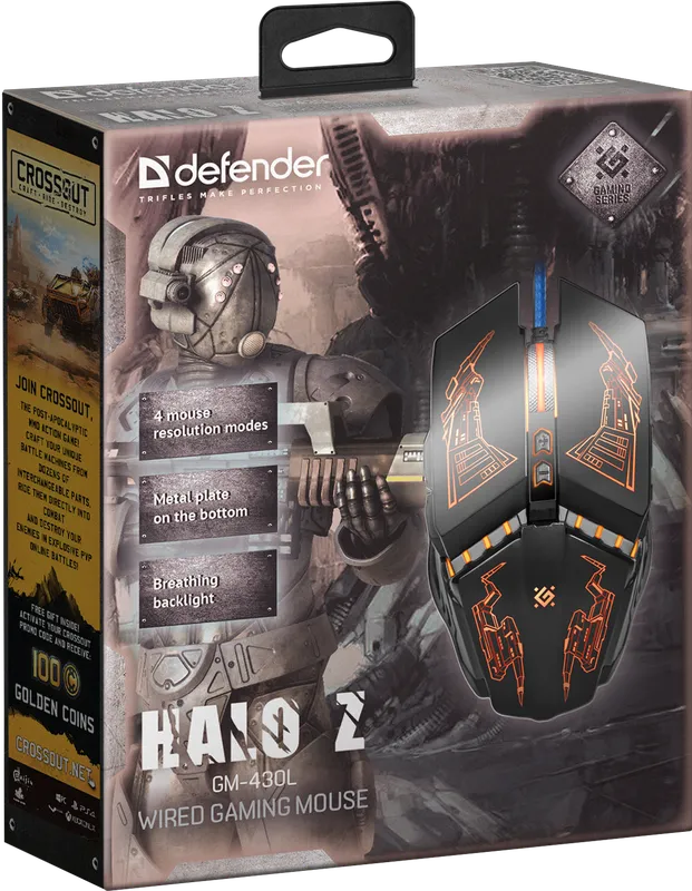 Defender - Langallinen pelihiiri Halo Z GM-430L