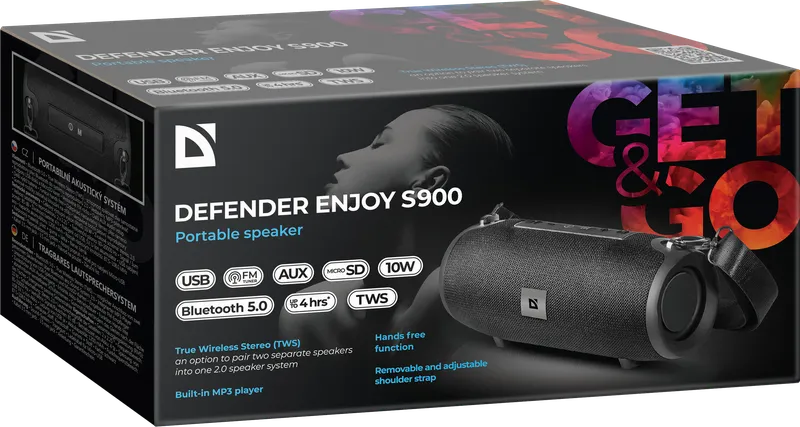 Defender - Kannettava kaiutin Enjoy S900
