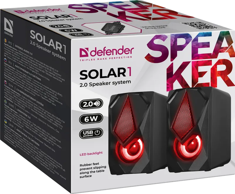 Defender - 2.0 kaiutinjärjestelmä Solar 1