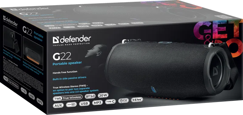 Defender - Kannettava kaiutin G22